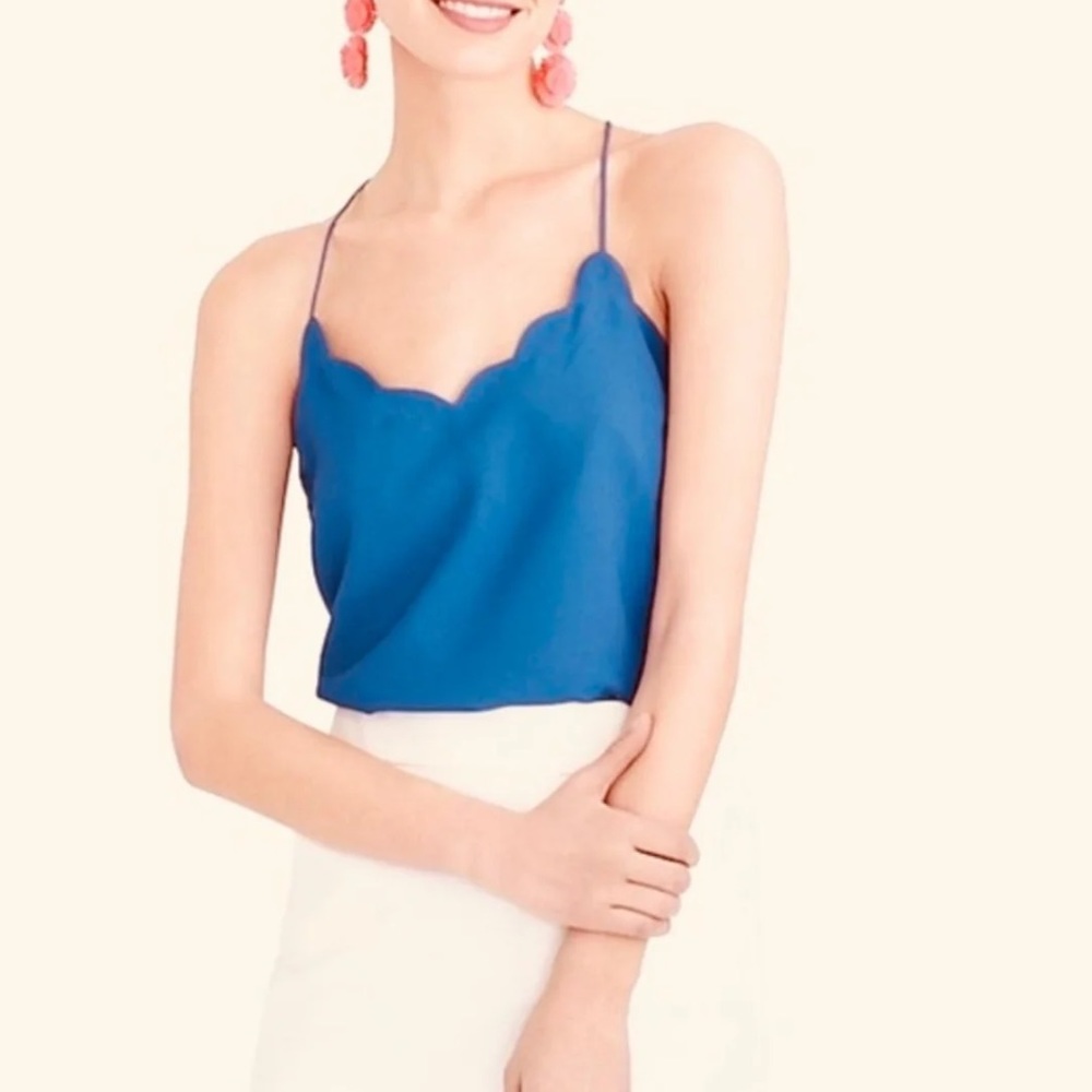 J.Crew Scolloped tank Top🌸